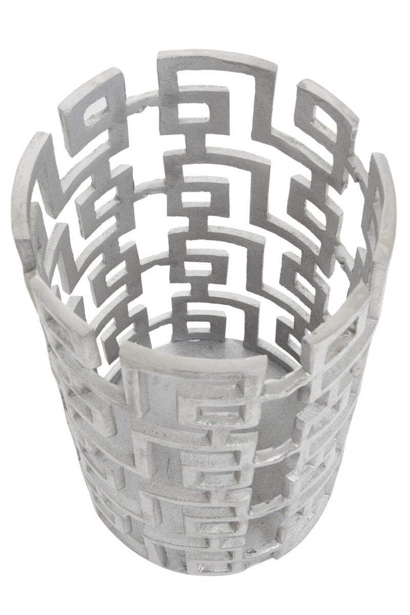 Delphi Large Candle Holder in Silver Finish - Bargainia.com - 5018705958910