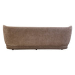 Delray Deep Stone Chenille Curved Three Seater Sofa - Bargainia.com - 
