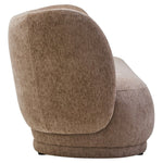 Delray Deep Stone Chenille Curved Three Seater Sofa - Bargainia.com - 