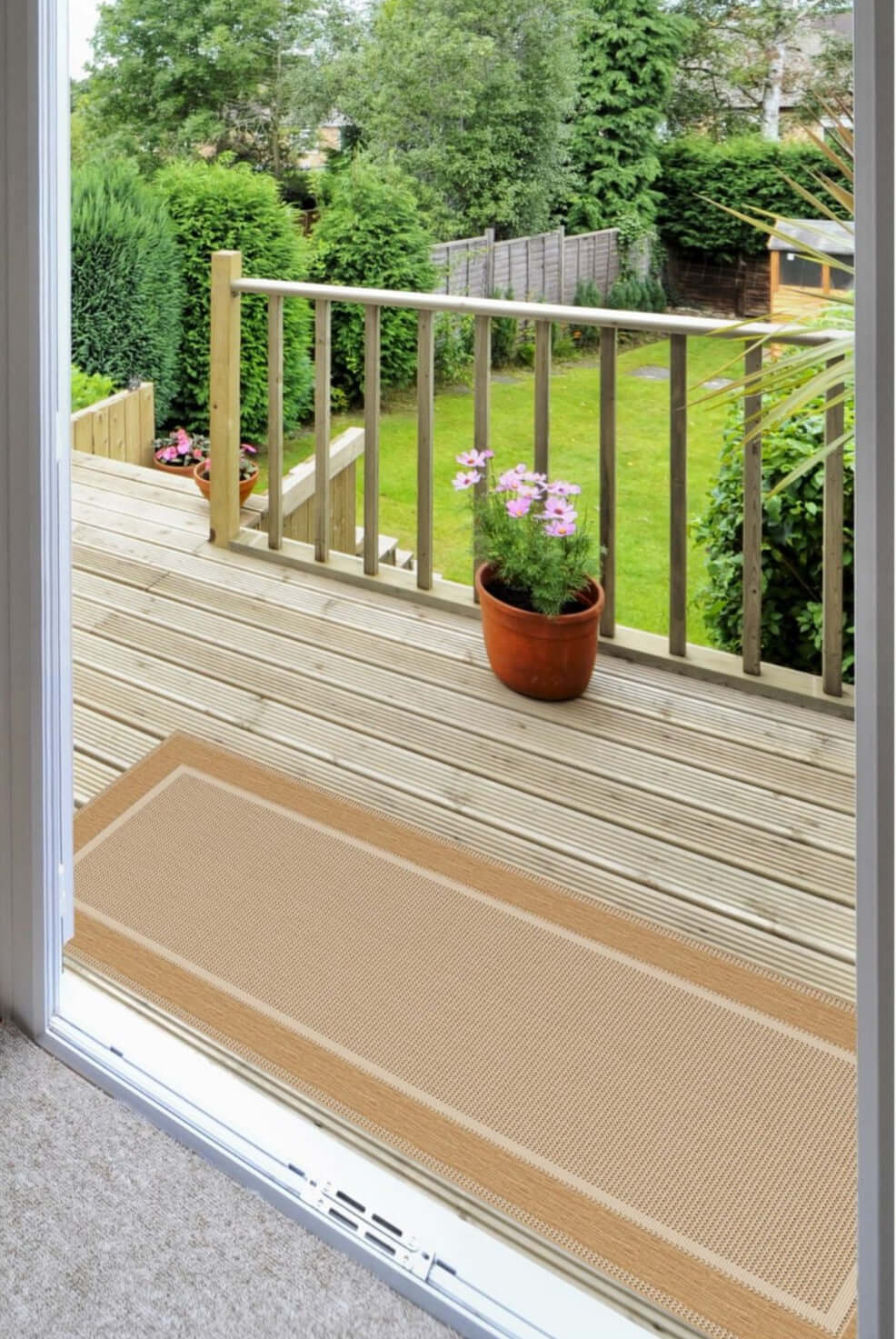 Denver Bordered Indoor/Outdoor Rug | 1589 - Bargainia.com - 5053095203592 - MS-15890070080/200