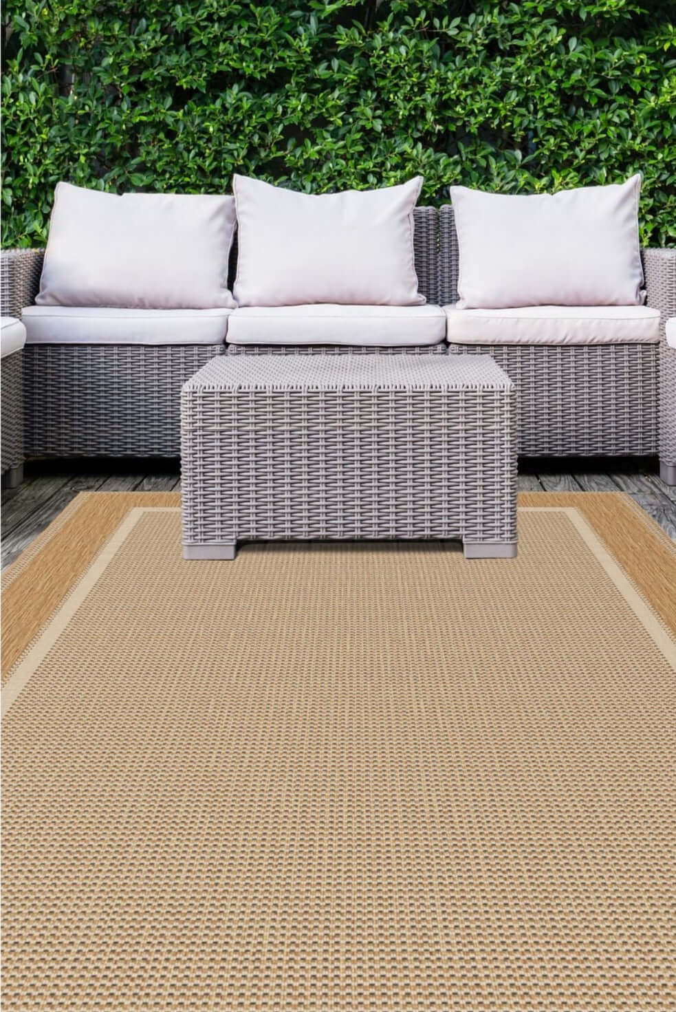 Denver Bordered Indoor/Outdoor Rug | 1589 - Bargainia.com - 5053095203615 - MS-15890070120/170