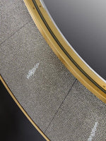 Deruta Grey Shagreen Effect Wall Mirror - Bargainia.com - 5018705991092