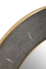 Deruta Grey Shagreen Effect Wall Mirror - Bargainia.com - 5018705991092