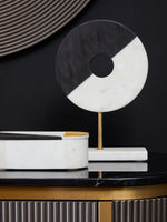 Dervio Grey Two Door Sideboard with Black Marble Top - Bargainia.com - 5018705991023