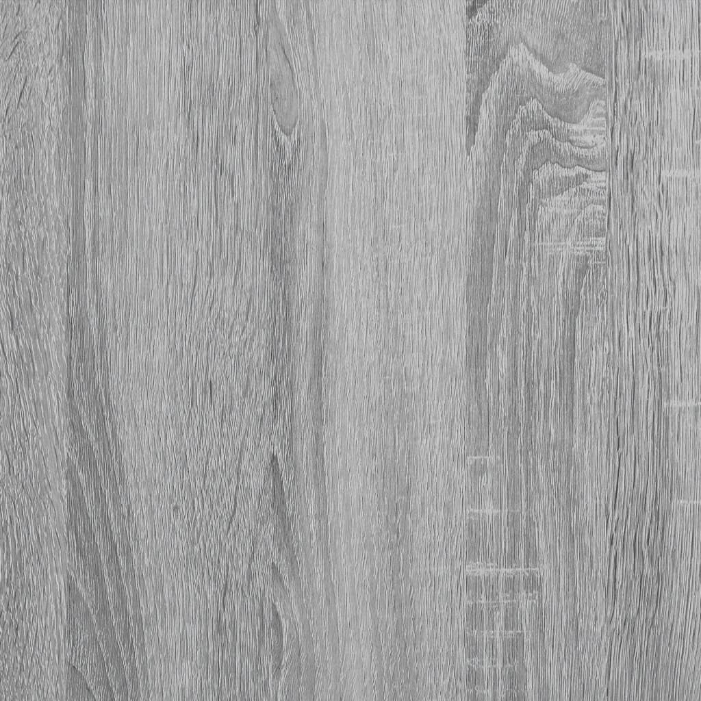 Desk Grey Sonoma 140x50x75 cm Metal and Engineered Wood - Bargainia.com - 