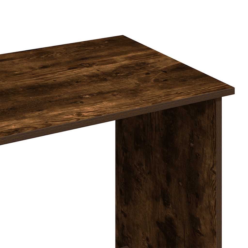 Desk Smoked Oak 80x40x75 cm Engineered Wood - Bargainia.com - 
