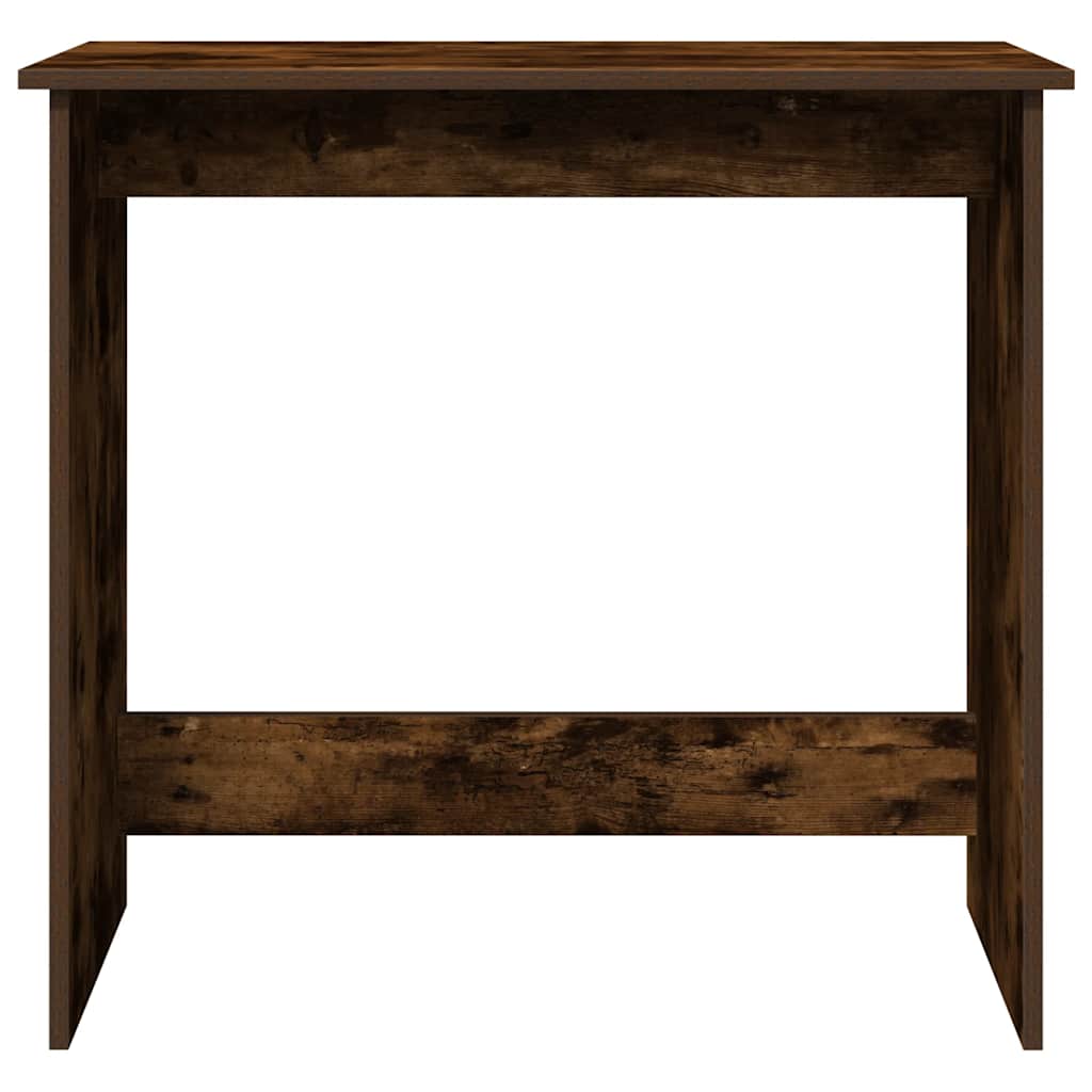 Desk Smoked Oak 80x40x75 cm Engineered Wood - Bargainia.com - 