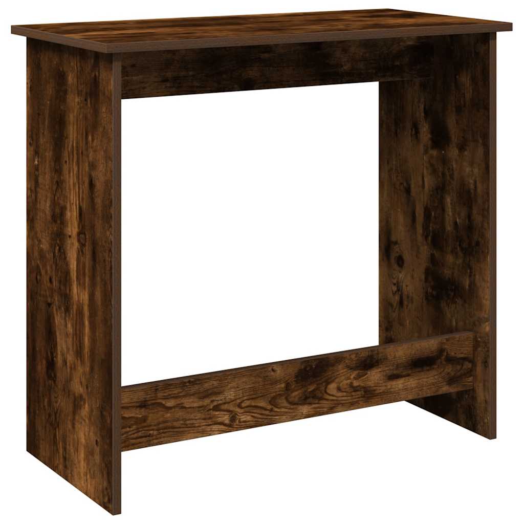 Desk Smoked Oak 80x40x75 cm Engineered Wood - Bargainia.com - 