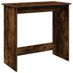 Desk Smoked Oak 80x40x75 cm Engineered Wood - Bargainia.com - 