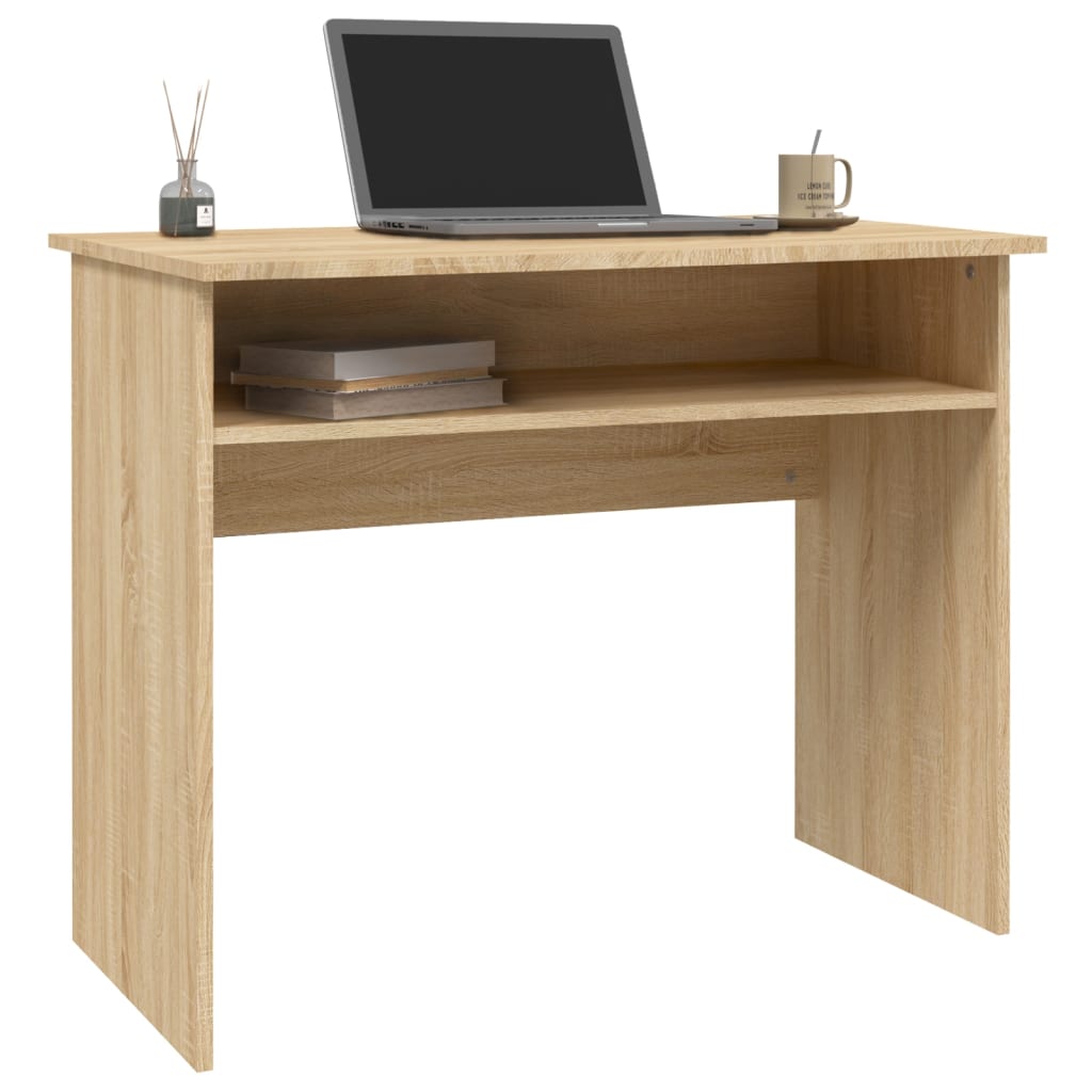 Desk Sonoma Oak 90x50x74 cm Engineered Wood - Bargainia.com - 8719883870229 - 801173