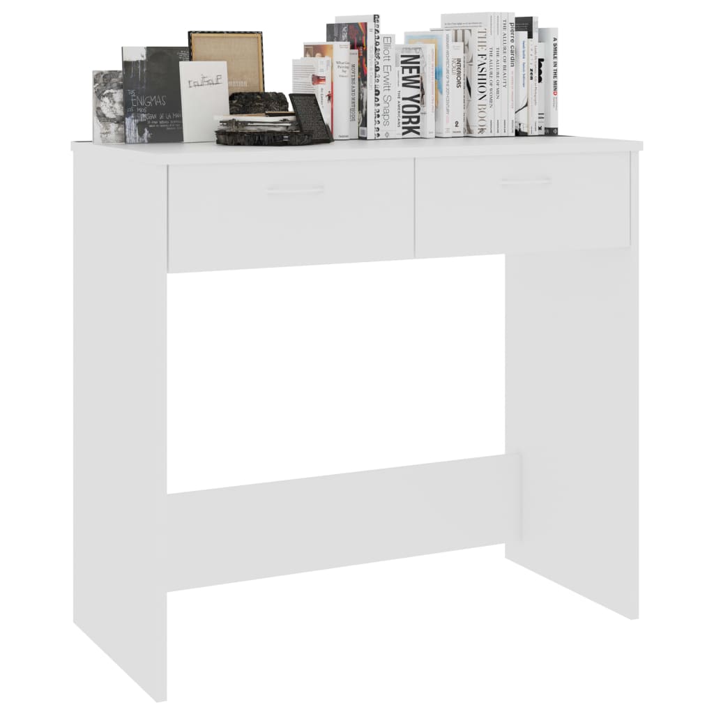 Desk White 80x40x75 cm Engineered Wood - Bargainia.com - 8719883870557 - 801355