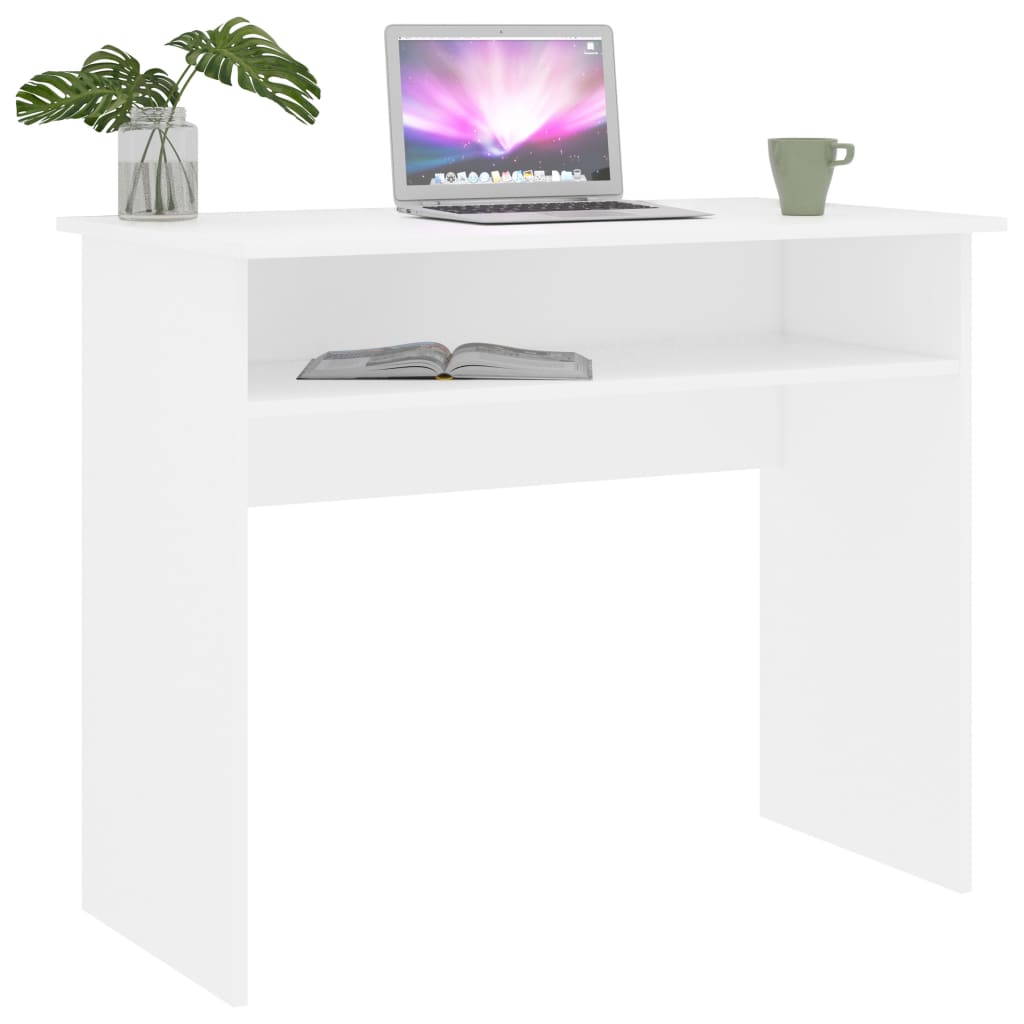 Desk White 90x50x74 cm Engineered Wood - Bargainia.com - 8719883870199 - 801170