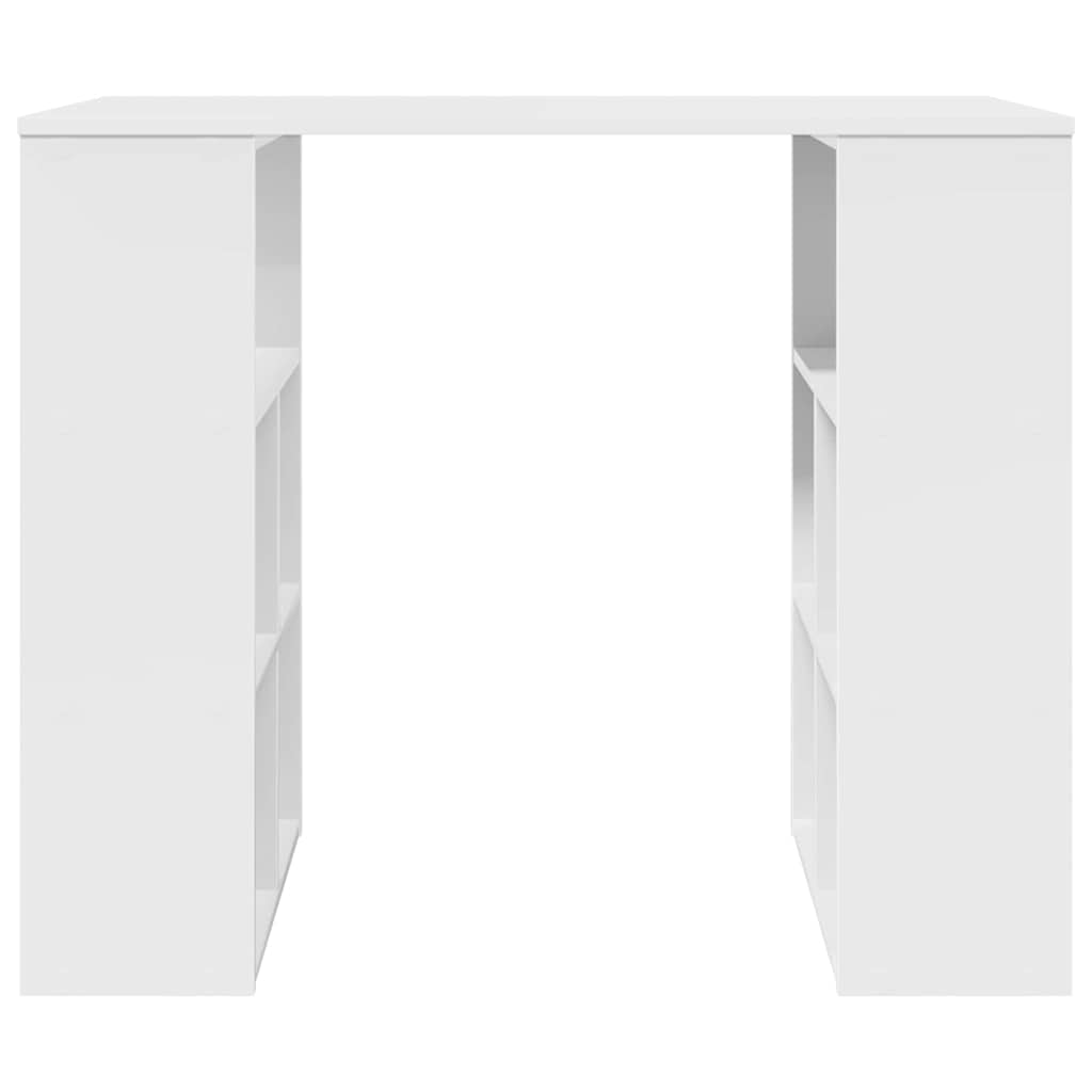 Desk with Shelf White 90 x 50 x 75 cm Engineered Wood - Bargainia.com - 8721158252265 - 869506