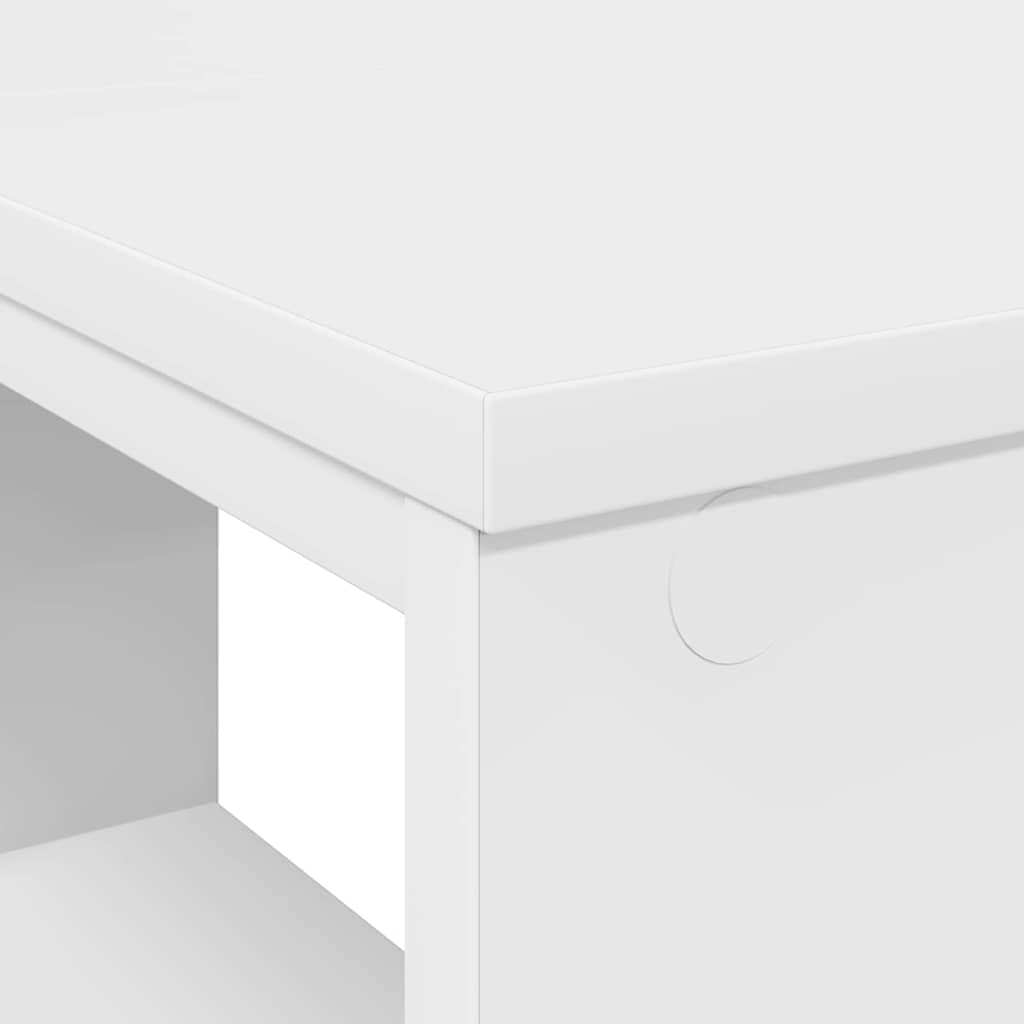 Desk with Shelf White 90 x 50 x 75 cm Engineered Wood - Bargainia.com - 8721158252265 - 869506
