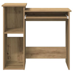 Desk with Shelves Artisan Oak 84x40x78 cm Engineered Wood - Bargainia.com - 