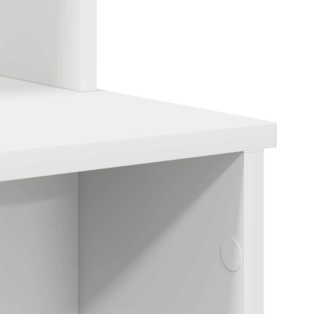 Desk with Storage White 120.5 x 44 x 88.5 cm Engineered Wood - Bargainia.com - 8721158251947 - 869474