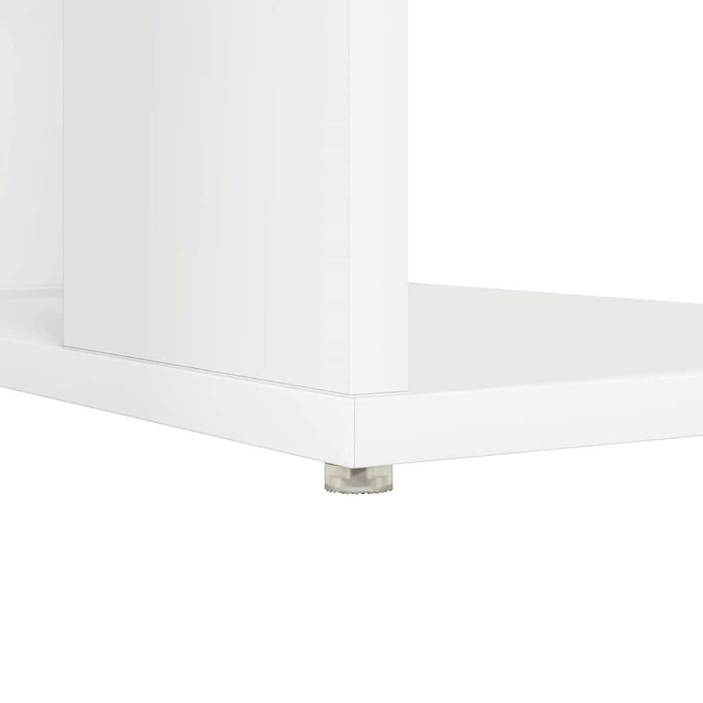 Desk with Storage White 130 x 50.5 x 75 cm Engineered Wood - Bargainia.com - 8721158252180 - 869498