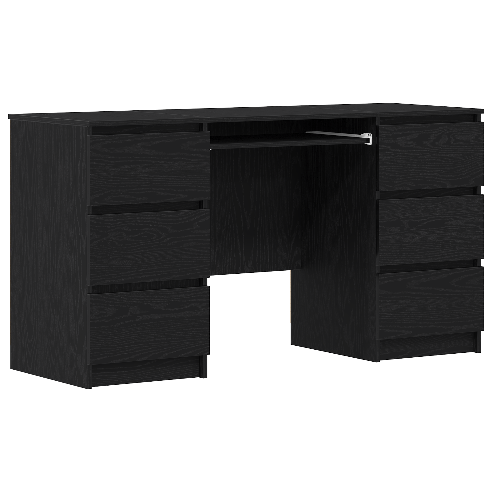 Desks 2 pcs Black Oak 140x50x76 cm Engineered Wood - Bargainia.com - 8721158783028 - 3329284