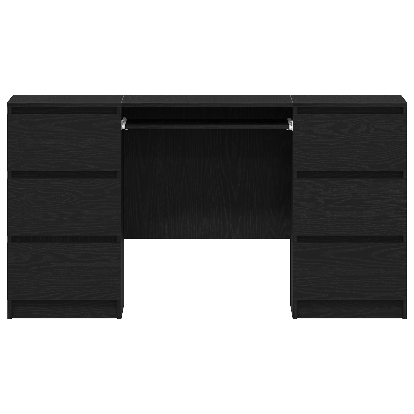 Desks 2 pcs Black Oak 140x50x76 cm Engineered Wood - Bargainia.com - 8721158783028 - 3329284