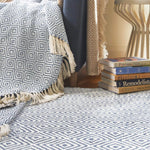 Diamond Denim Blue Hand - woven Rug - Bargainia.com - 