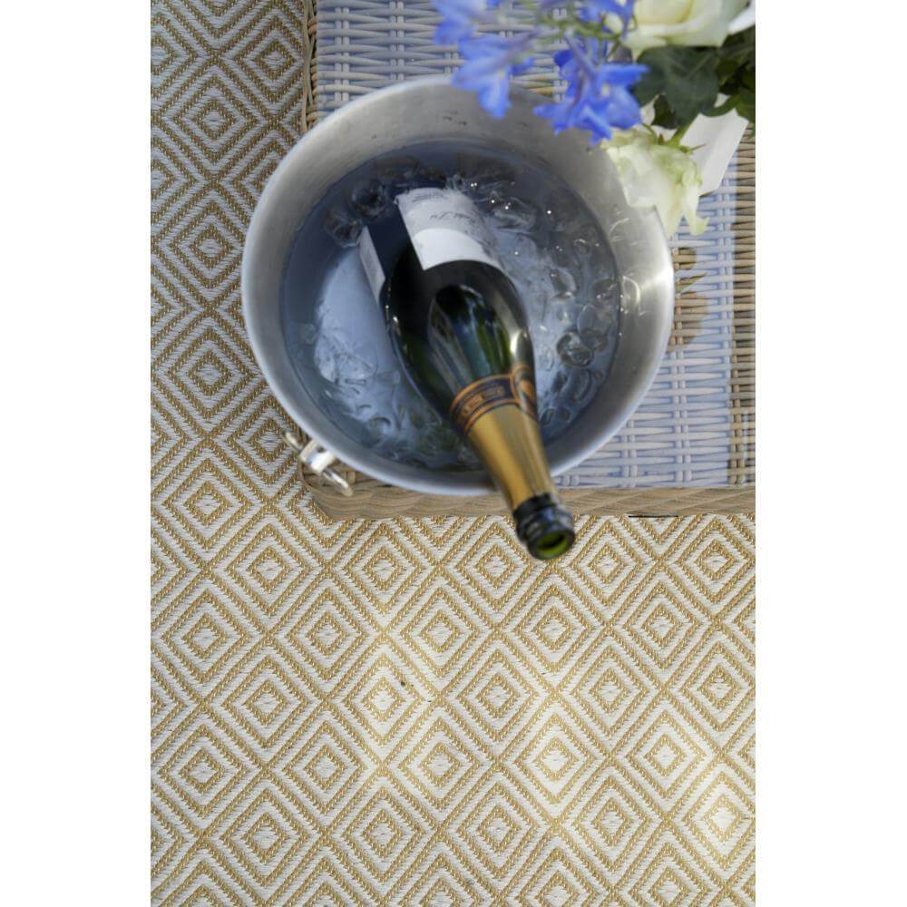 Diamond Gold Hand - woven Rug - Bargainia.com - 5026134541221 - HWDIAR_GOLDXX_080X150