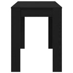 Dining Table Black Oak 120x60x76 cm Engineered Wood - Bargainia.com - 