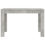Dining Table Concrete Grey 120x60x76 cm Engineered Wood - Bargainia.com - 