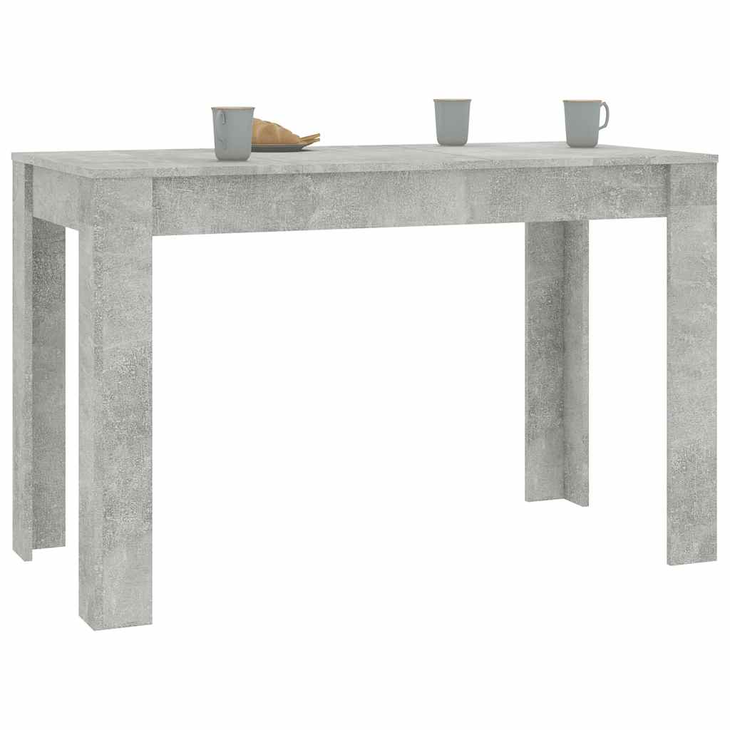 Dining Table Concrete Grey 120x60x76 cm Engineered Wood - Bargainia.com - 