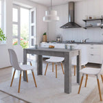 Dining Table Concrete Grey 120x60x76 cm Engineered Wood - Bargainia.com - 