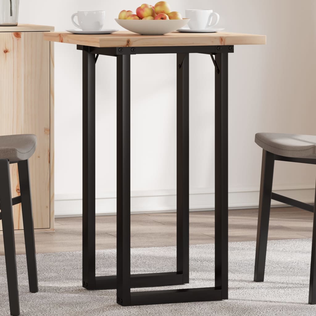 Dining Table O - Frame 50x50x75.5 cm Solid Wood Pine and Steel - Bargainia.com - 8721102674716 - 3282735