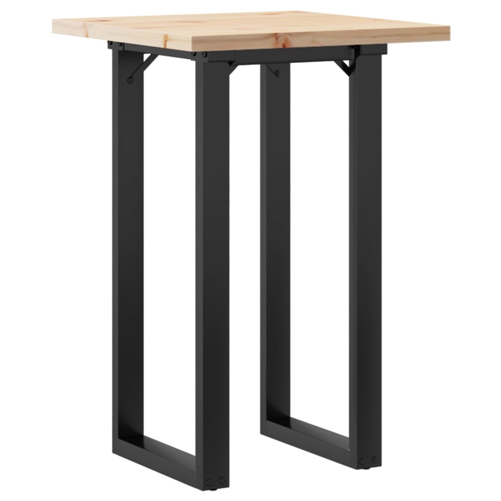 Dining Table O - Frame 50x50x75.5 cm Solid Wood Pine and Steel - Bargainia.com - 8721102674716 - 3282735