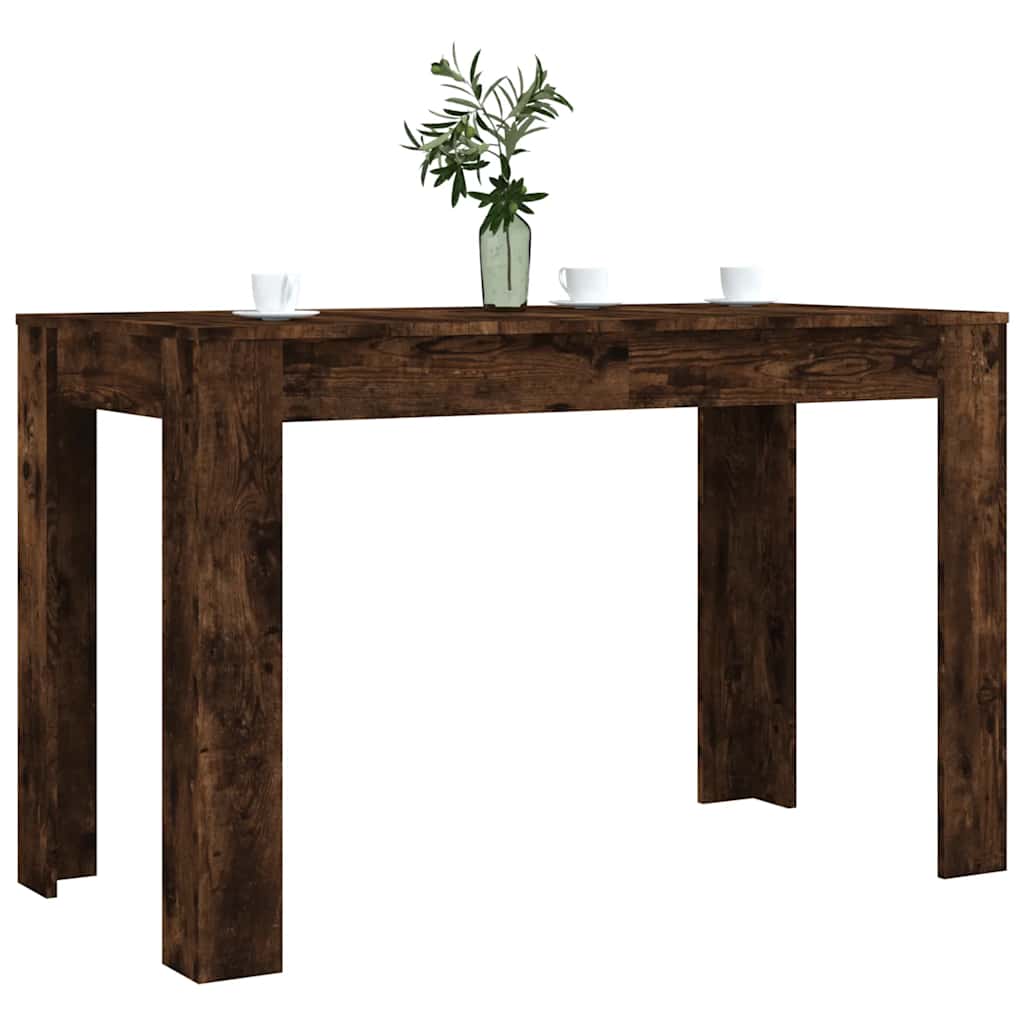 Dining Table Smoked Oak 120x60x76 cm Engineered Wood - Bargainia.com - 8721012208988 - 838189