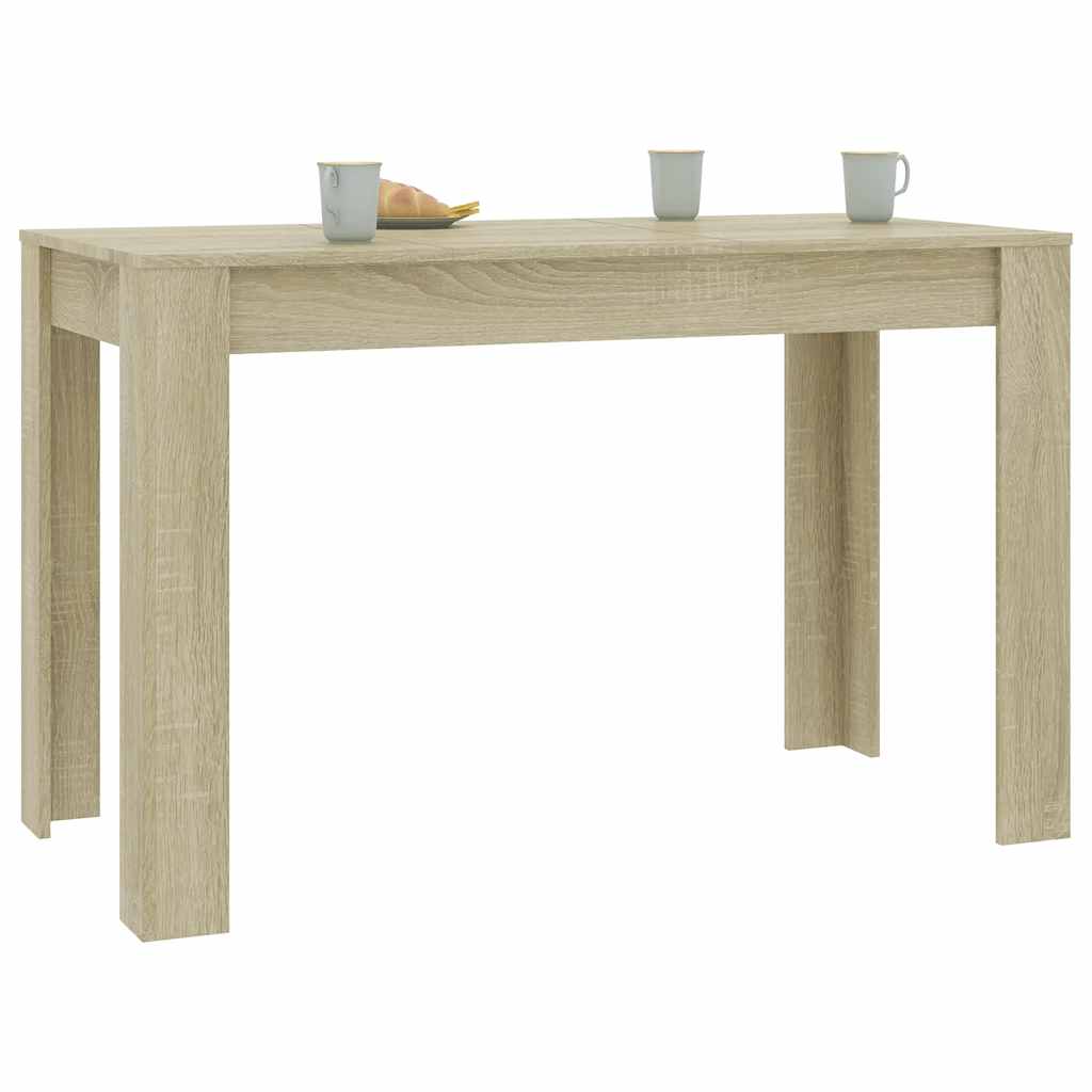 Dining Table Sonoma Oak 120x60x76 cm Engineered Wood - Bargainia.com - 8719883730899 - 800435