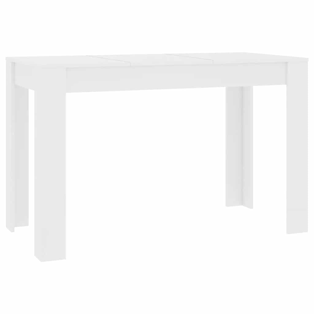 Dining Table White 120x60x76 cm Engineered Wood - Bargainia.com - 8719883730868 - 800432