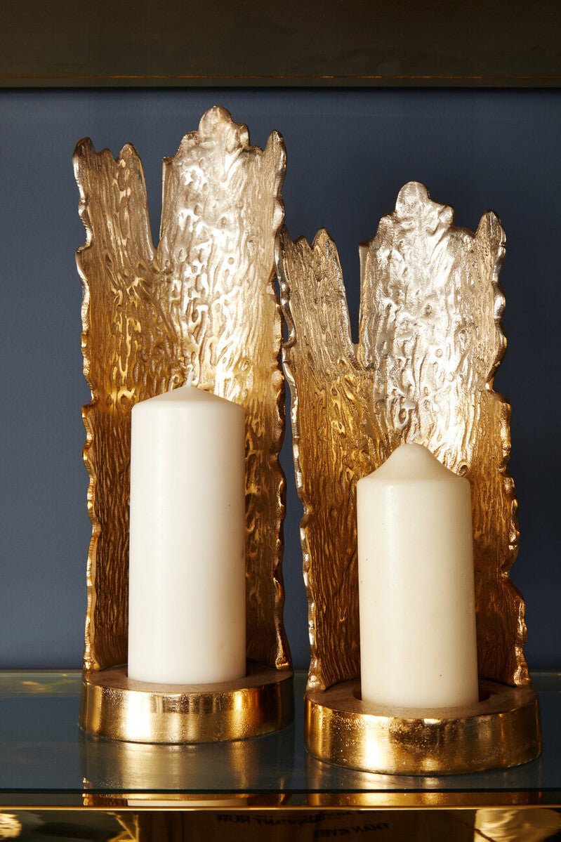 Dion Small Ombre Silver and Gold Finish Candle Holder - Bargainia.com - 5018705975566