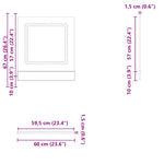Dishwasher Panel Kalmar Sonoma Oak 60x1.5x67 cm Engineered Wood - Bargainia.com - 