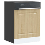 Dishwasher Panel Kalmar Sonoma Oak 60x1.5x67 cm Engineered Wood - Bargainia.com - 