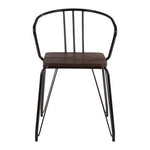 District Black Metal And Elm Wood Armchair - Bargainia.com - 5018705385488