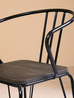 District Black Metal And Elm Wood Armchair - Bargainia.com - 5018705385488
