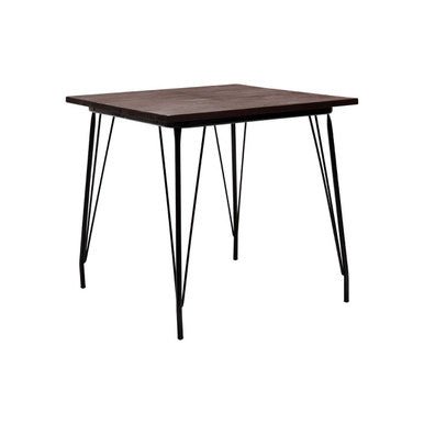 District Black Metal And Elm Wood Dining Table - Bargainia.com - 5018705385563