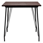 District Black Metal And Elm Wood Dining Table - Bargainia.com - 5018705385563
