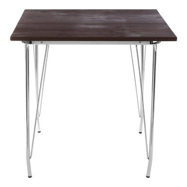 District Chrome Metal And Elm Wood Table - Bargainia.com - 5018705385594