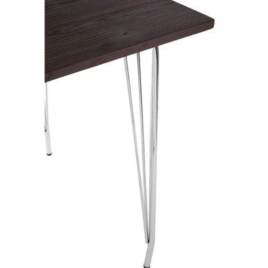 District Chrome Metal And Elm Wood Table - Bargainia.com - 5018705385594