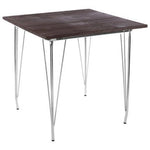 District Chrome Metal And Elm Wood Table - Bargainia.com - 5018705385594