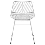 District Chrome Metal Wire Tapered Legs Chair - Bargainia.com - 5018705385662