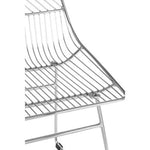 District Chrome Metal Wire Tapered Legs Chair - Bargainia.com - 5018705385662