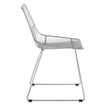 District Chrome Metal Wire Tapered Legs Chair - Bargainia.com - 5018705385662