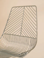 District Chrome Metal Wire Tapered Legs Chair - Bargainia.com - 5018705385662