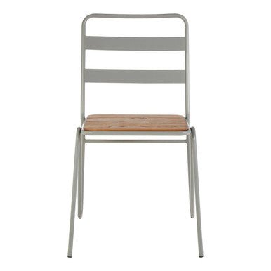 District Grey Metal And Elm Wood Chair - Bargainia.com - 5018705385815