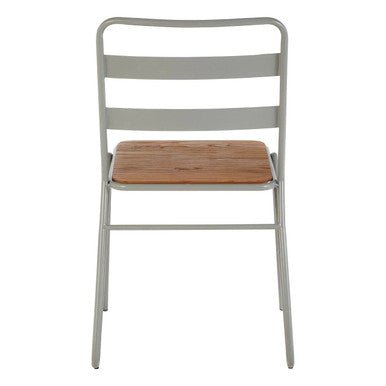 District Grey Metal And Elm Wood Chair - Bargainia.com - 5018705385815